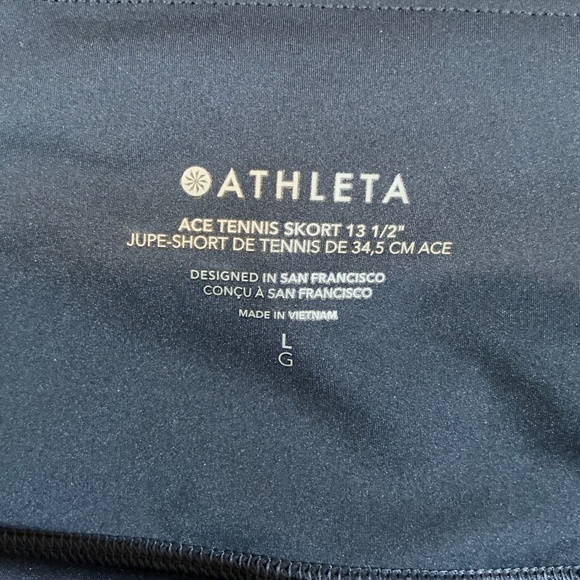 Athleta Black Skort Women’s Size Large Athletic Tennis Golf Running Skirt - Picture 12 of 16